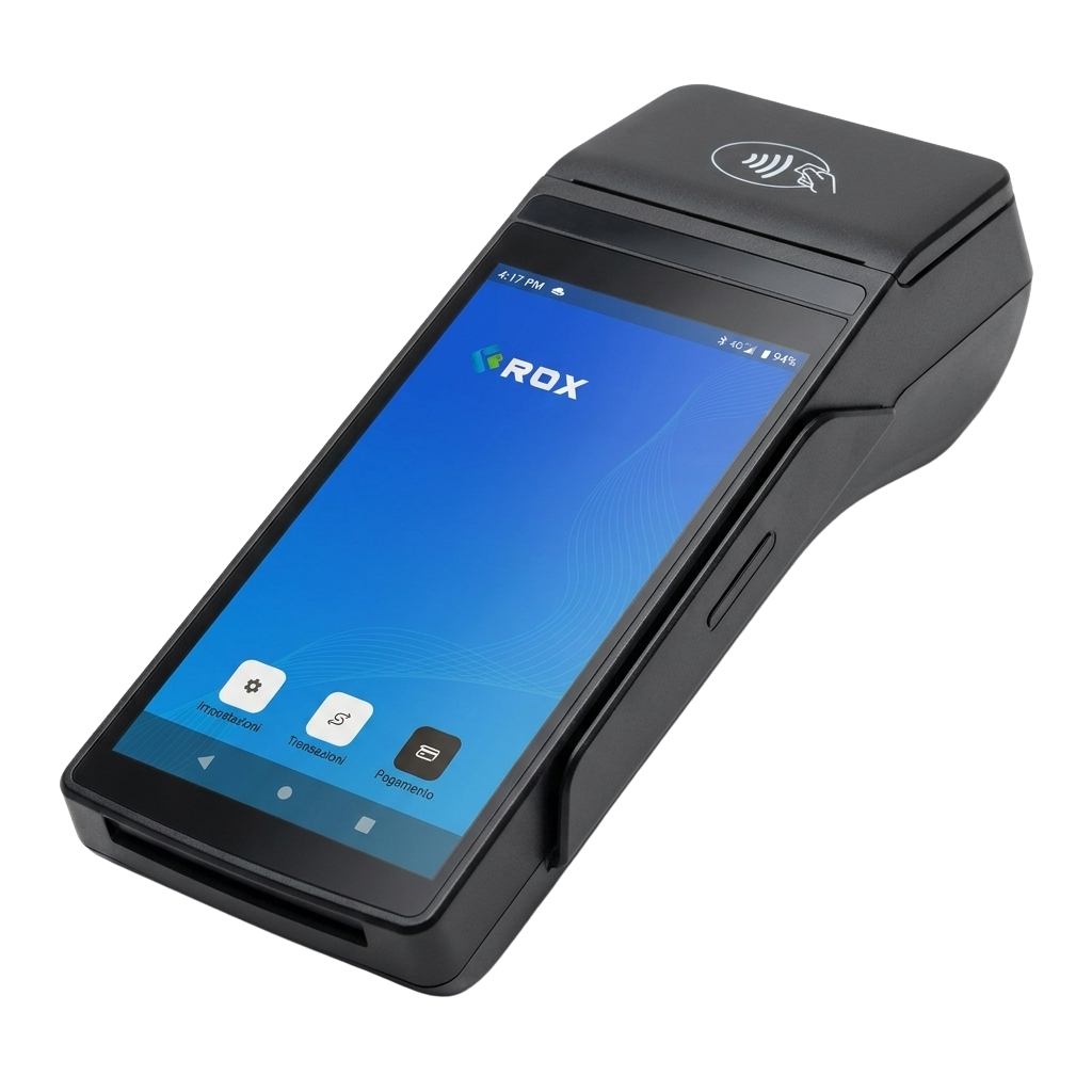 RoxPay Android POS with integrated fiscal receipt